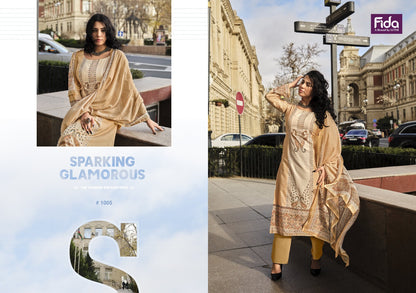 न्यारा फ़िडा वोइल पैंट स्टाइल सूट