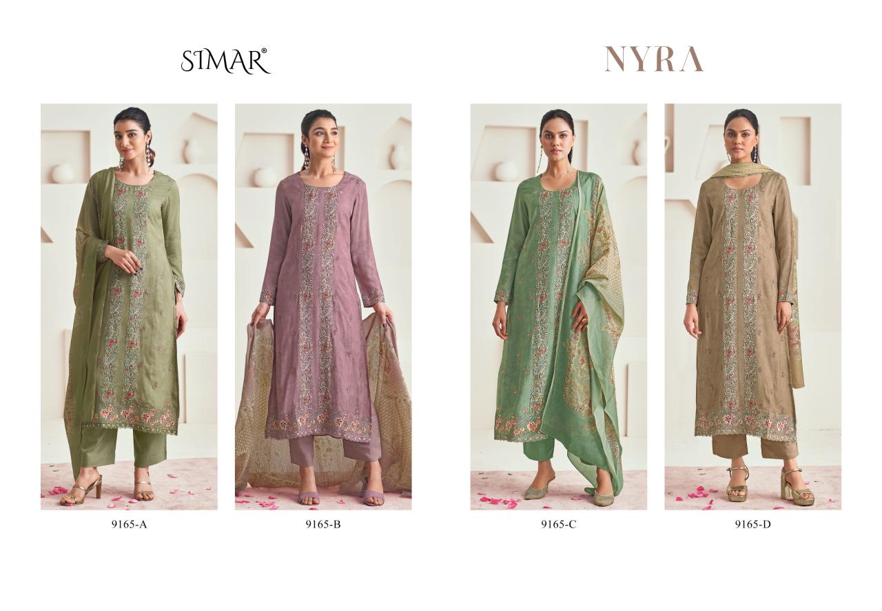 Nyra Simar Modal Muslin Pant Style Suits Manufacturer Gujarat