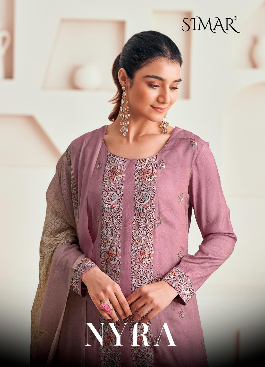 Nyra Simar Modal Muslin Pant Style Suits Manufacturer Gujarat