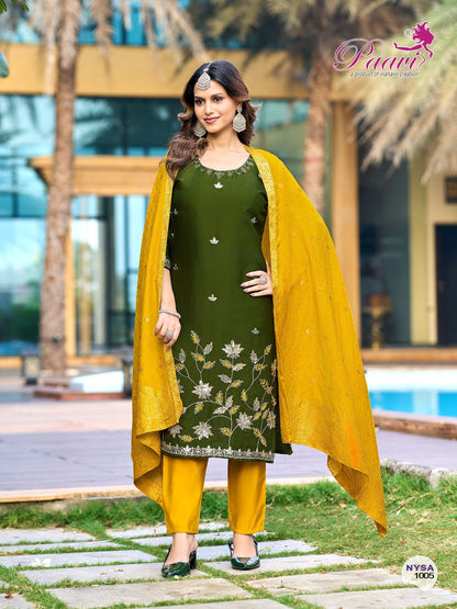 Nysa Paavi Roman Readymade Pant Style Suits Manufacturer India