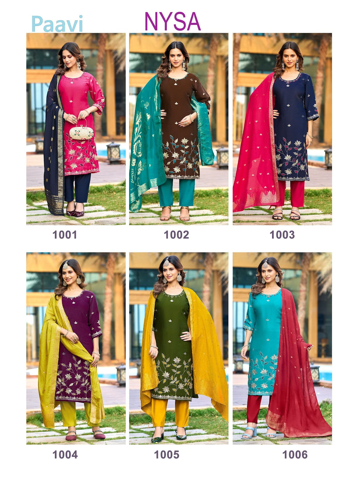 Nysa Paavi Roman Readymade Pant Style Suits Manufacturer India