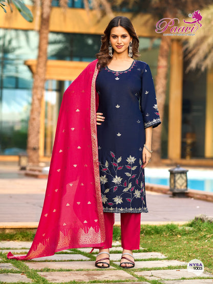 Nysa Paavi Roman Readymade Pant Style Suits Manufacturer India