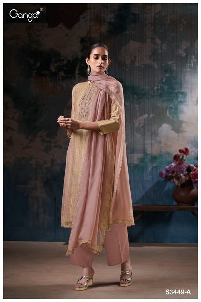 Nyxie 3449 Ganga Premium Bemberg Plazzo Style Suits Manufacturer Ahmedabad