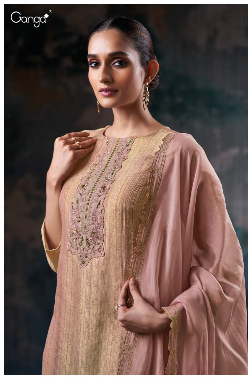 Nyxie 3449 Ganga Premium Bemberg Plazzo Style Suits Manufacturer Ahmedabad