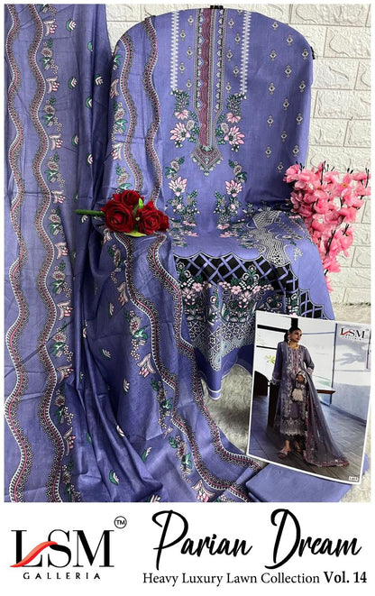 Parian Dream Vol 14 Luxury Lawn Collection Lsm Galleria Karachi Salwar Suits Manufacturer