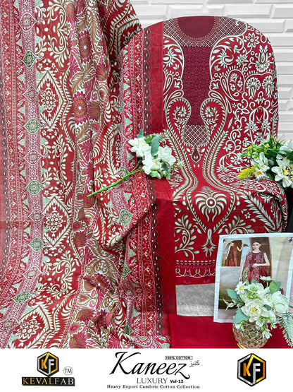 Kaneez Vol 12 Keval Fab Lawn Cotton Open Images Karachi Salwar Suits Manufacturer India