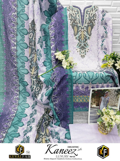 Kaneez Vol 12 Keval Fab Lawn Cotton Open Images Karachi Salwar Suits Manufacturer India