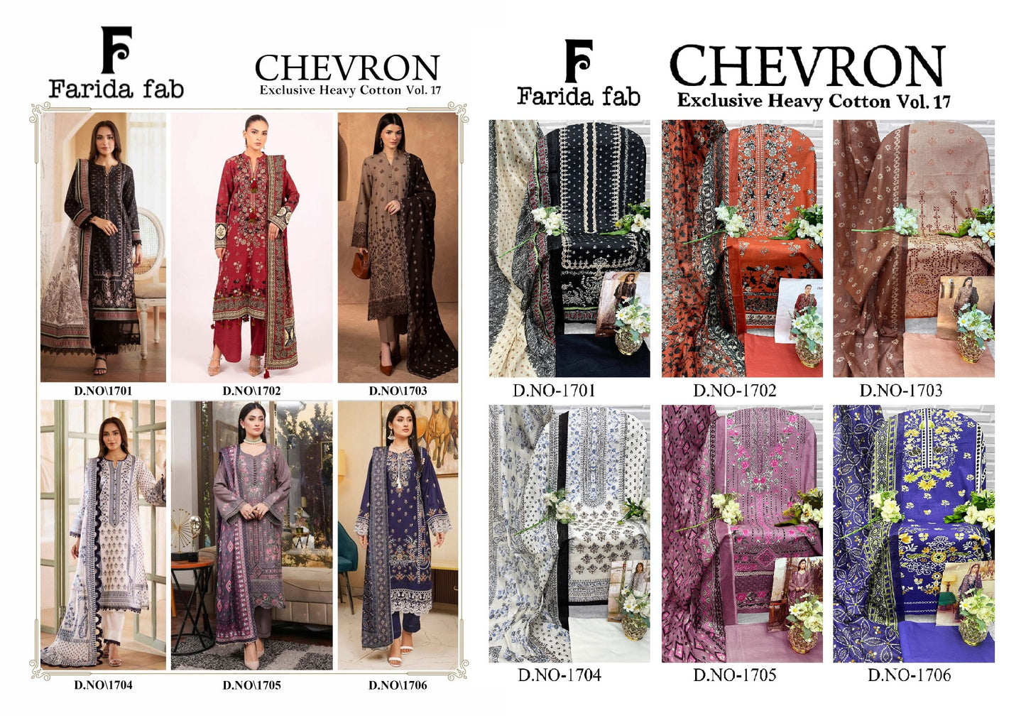 Chevron Vol 17 Farida Fab Mix Cotton Open Images Karachi Salwar Suits Manufacturer Gujarat