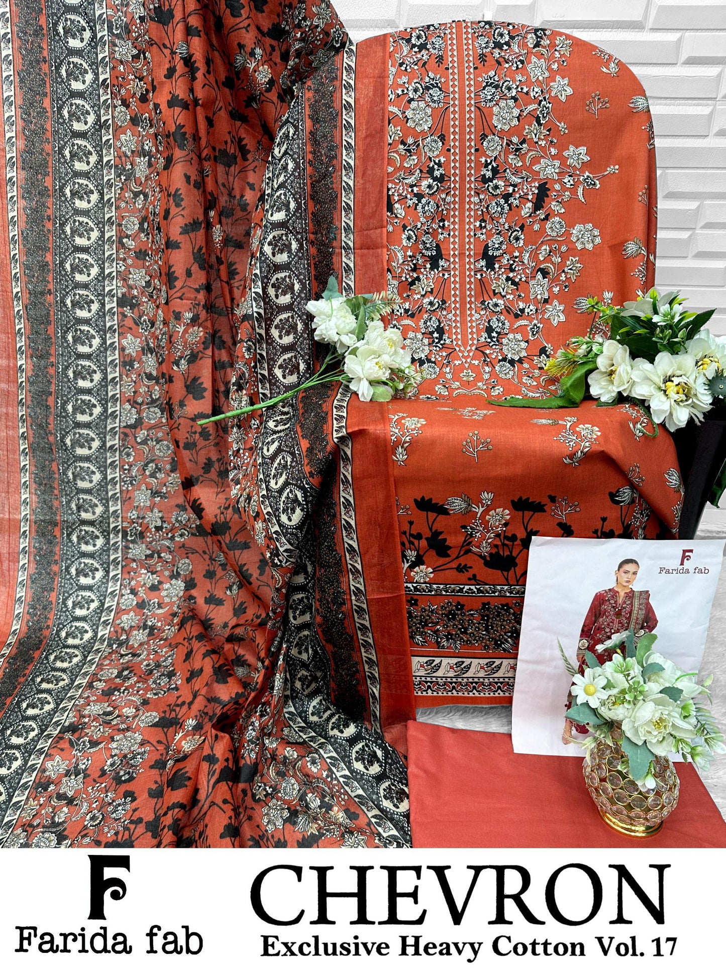 Chevron Vol 17 Farida Fab Mix Cotton Open Images Karachi Salwar Suits Manufacturer Gujarat