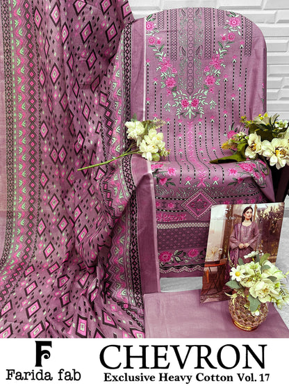 Chevron Vol 17 Farida Fab Mix Cotton Open Images Karachi Salwar Suits Manufacturer Gujarat