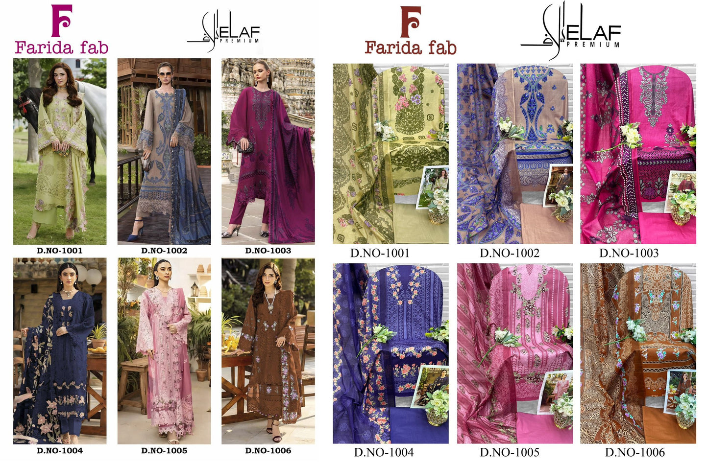 Elaf Premium Farida Fab Lawn Cotton Open Images Karachi Salwar Suits Wholesaler