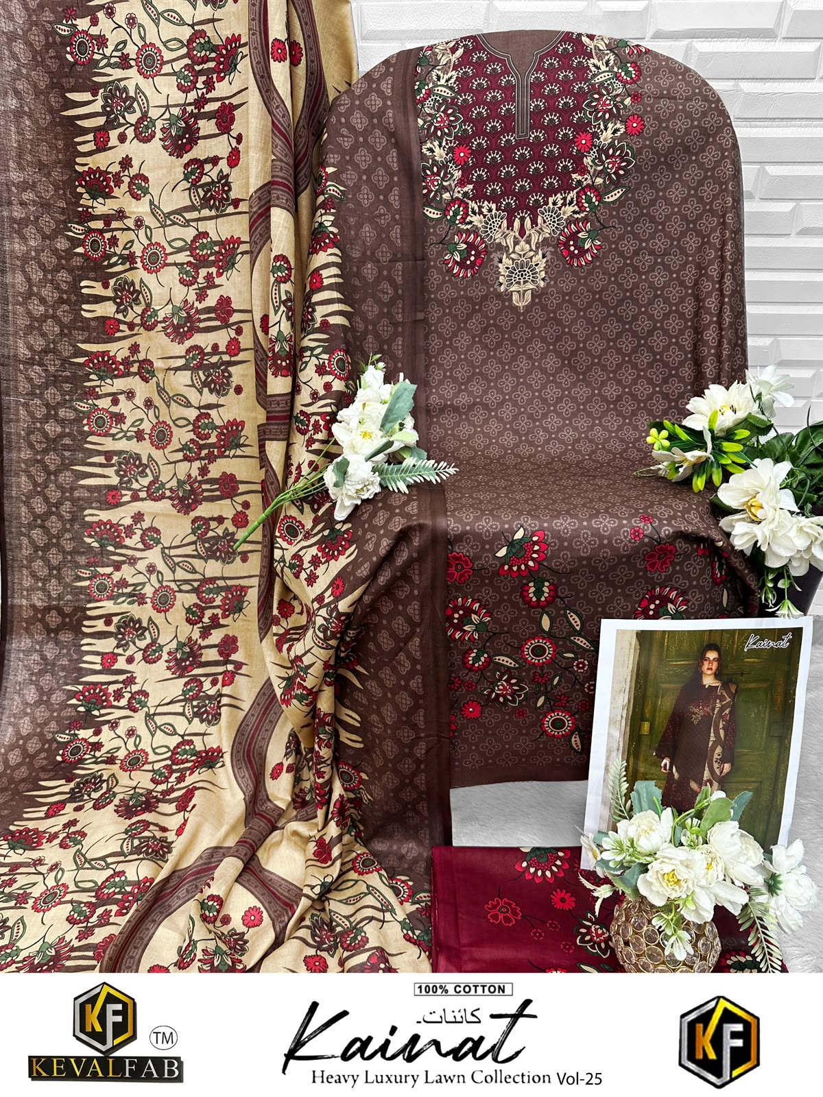 Kainat Vol 25 Keval Fab Mix Cotton Open Pic Karachi Salwar Suits Wholesaler Gujarat