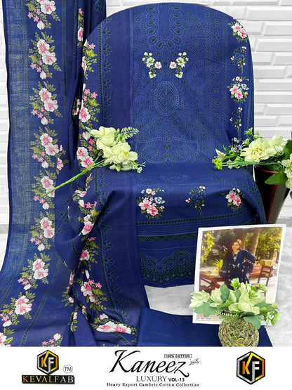 Kaneez Vol 13 Keval Fab Lawn Cotton Open Images Karachi Salwar Suits Wholesale Price