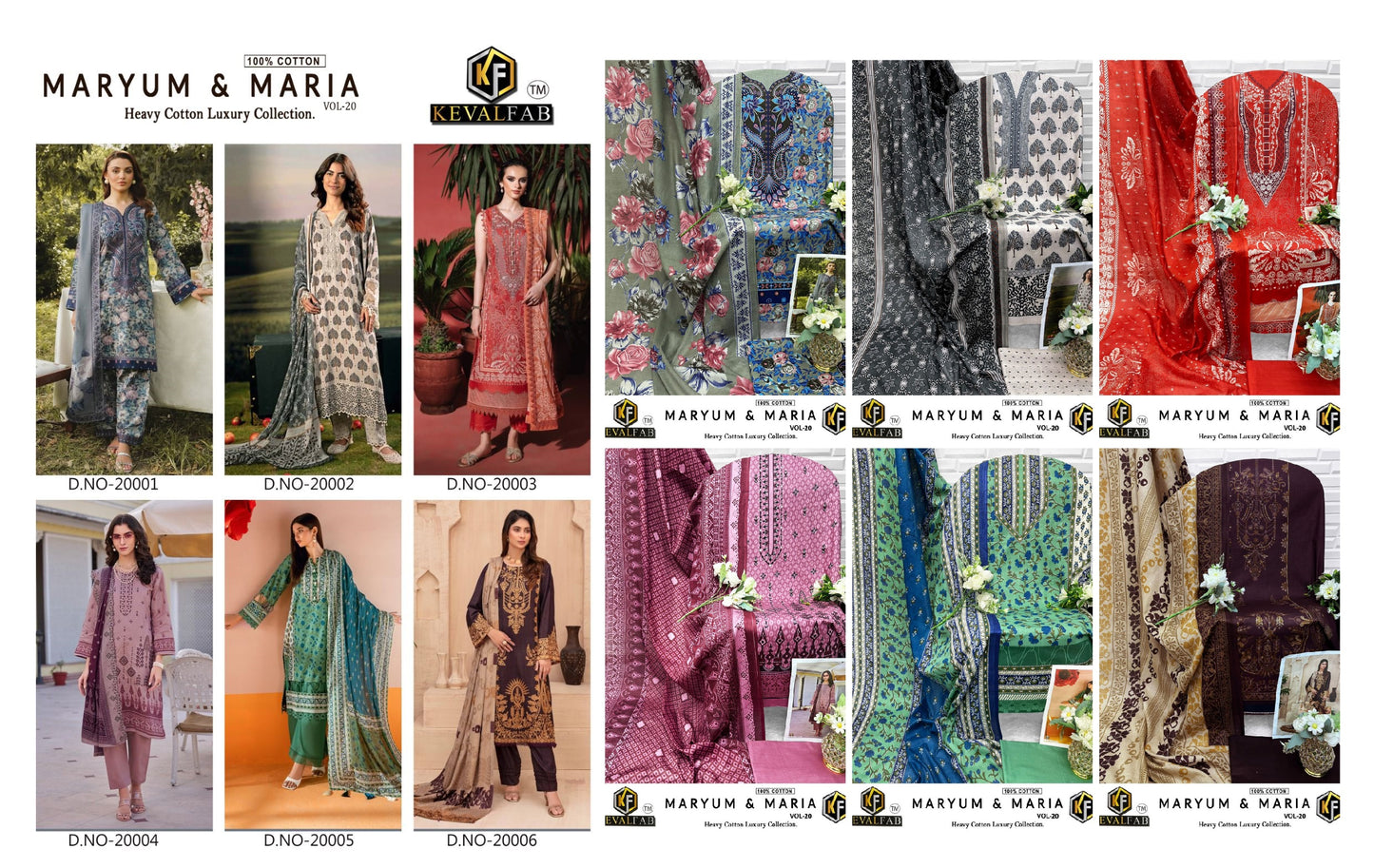Maryum And Maria Vol 20 Keval Fab Cotton Open Pic Karachi Salwar Suits Wholesaler Ahmedabad