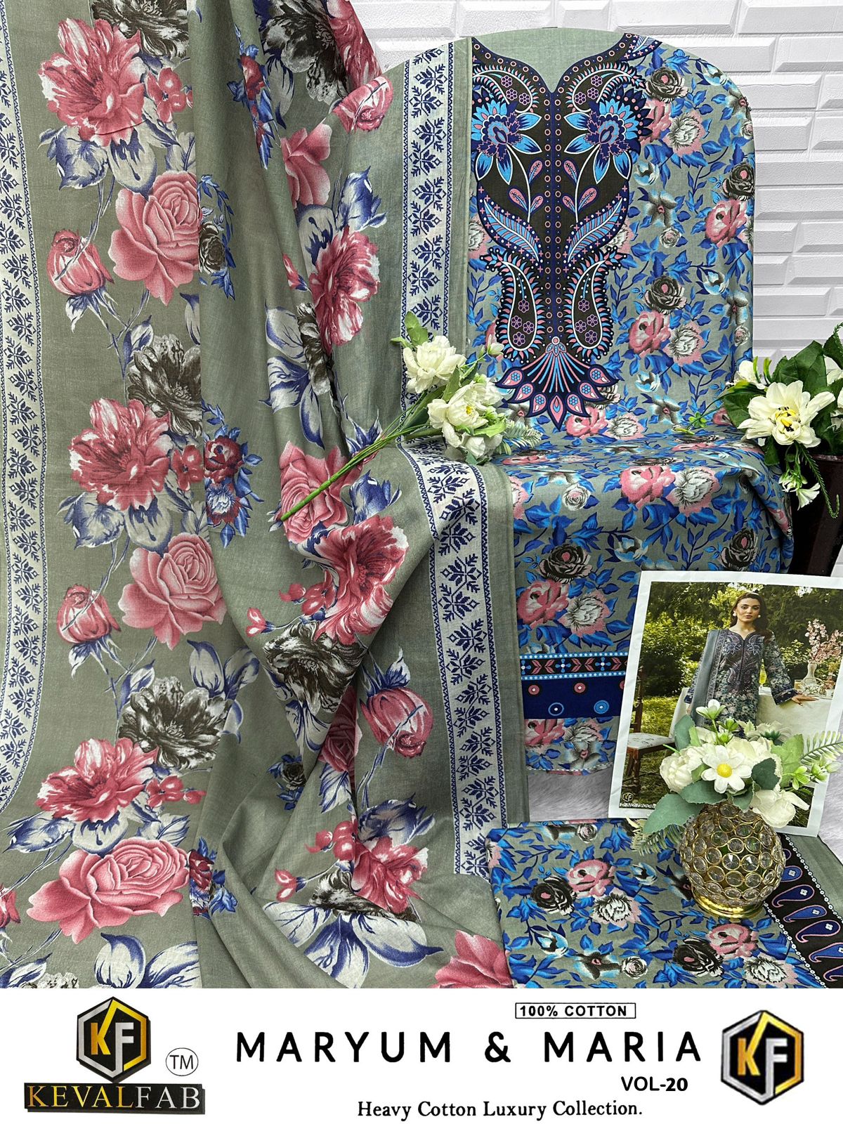 Maryum And Maria Vol 20 Keval Fab Cotton Open Pic Karachi Salwar Suits Wholesaler Ahmedabad