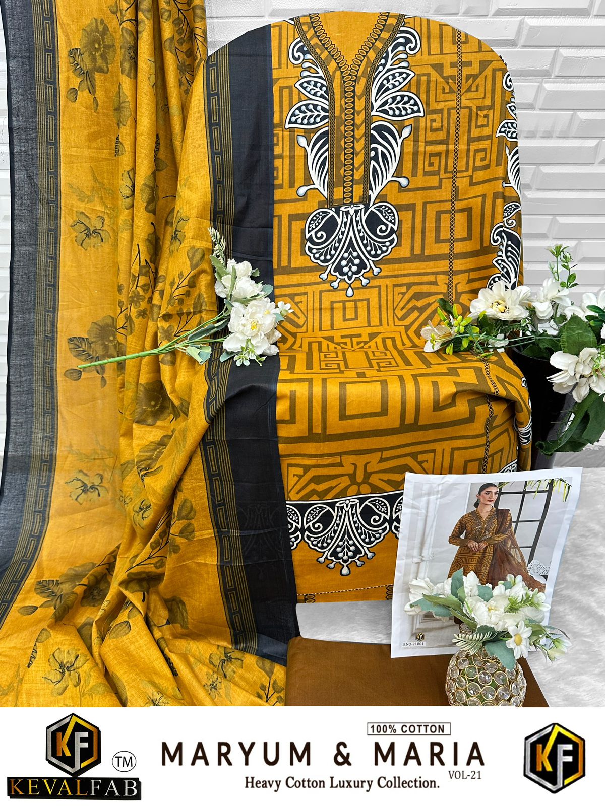 Maryum And Maria Vol 21 Keval Fab Mix Cotton Open Pic Karachi Salwar Suits Supplier India