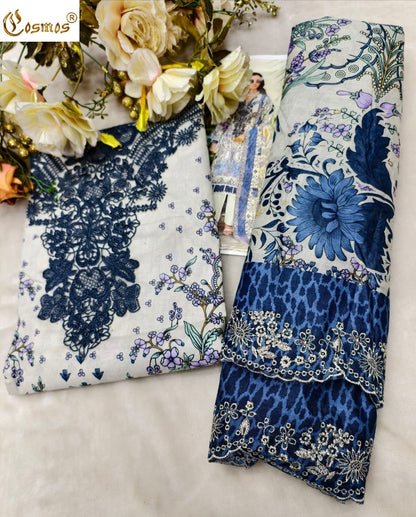 Needle Wonder Vol 5 Cosmos Fashion Lawn Cotton Open pic Karachi Salwar Suits Wholesaler India
