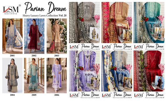 Parian Dream Vol 20 Lsm Galleria Heavy Lawn Open Pictures Karachi Salwar Suits Wholesale