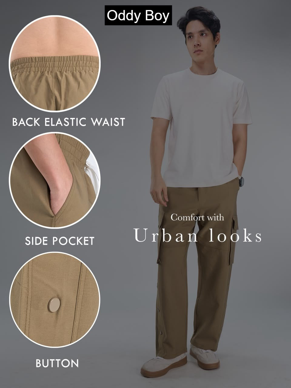 Ob-Bbm-1001-Mi Baggy Cargo Oddy Boy Tokyo Mens Pants Wholesale Price