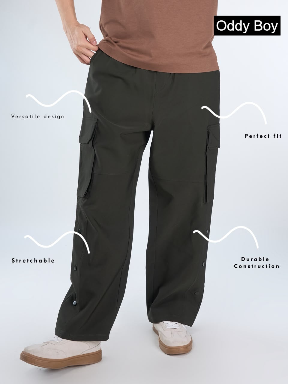 Ob-Bbm-1001-Mi Baggy Cargo Oddy Boy Tokyo Mens Pants Wholesale Price