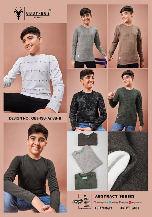Obj 138 Ab Oddy Boy Turkey Jacquard Boys Tshirt Supplier Ahmedabad