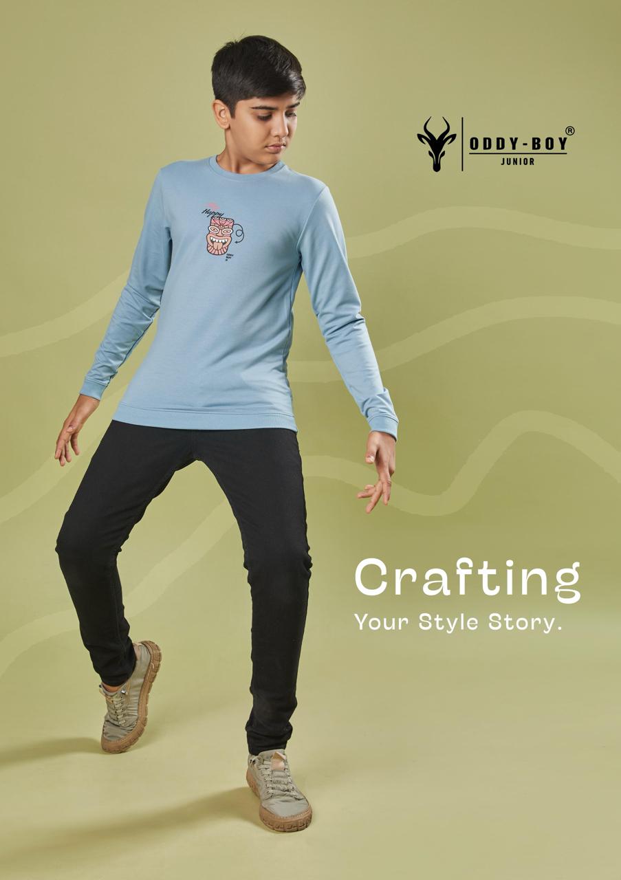 Obj 170 Ab Oddy Boy Lycra Looper Boys Tshirt Exporter Ahmedabad