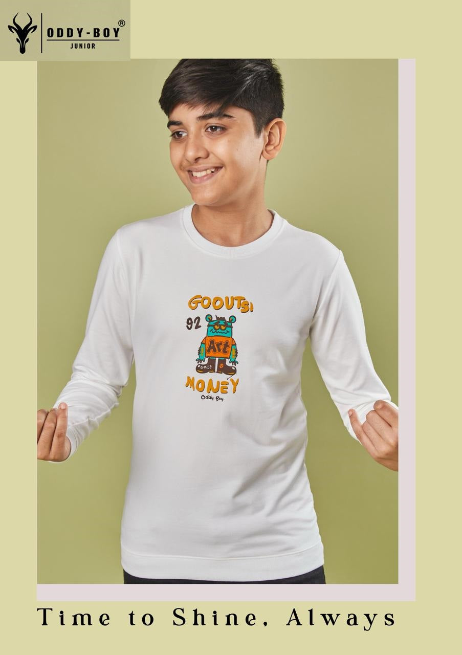 Obj 170 Ab Oddy Boy Lycra Looper Boys Tshirt Exporter Ahmedabad