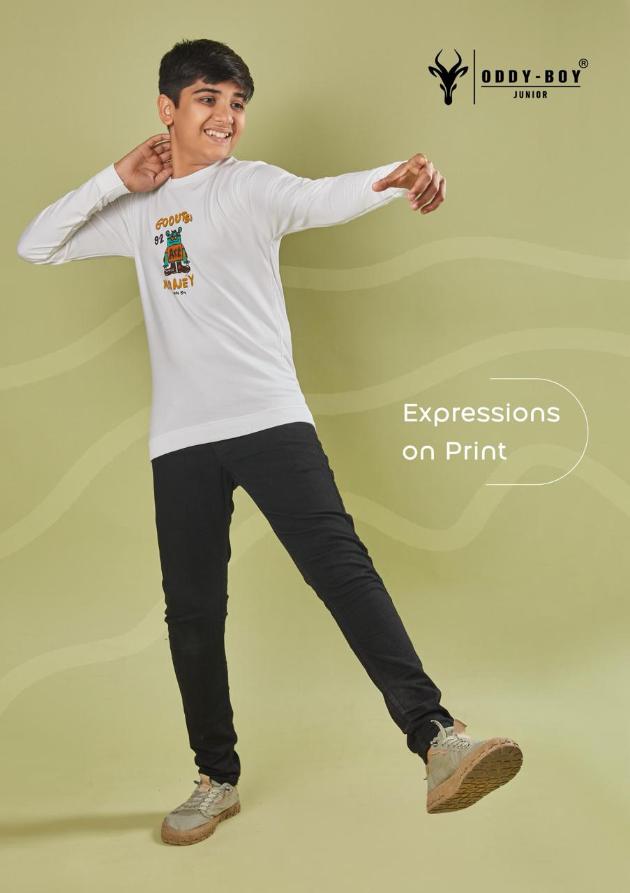 Obj 170 Ab Oddy Boy Lycra Looper Boys Tshirt Exporter Ahmedabad