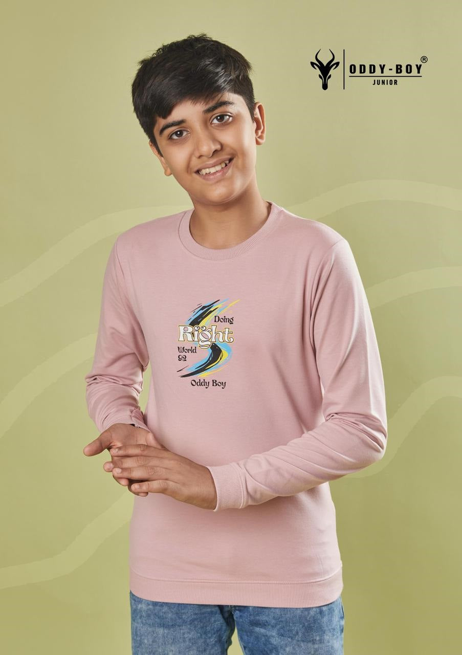 Obj 170 Ab Oddy Boy Lycra Looper Boys Tshirt Exporter Ahmedabad