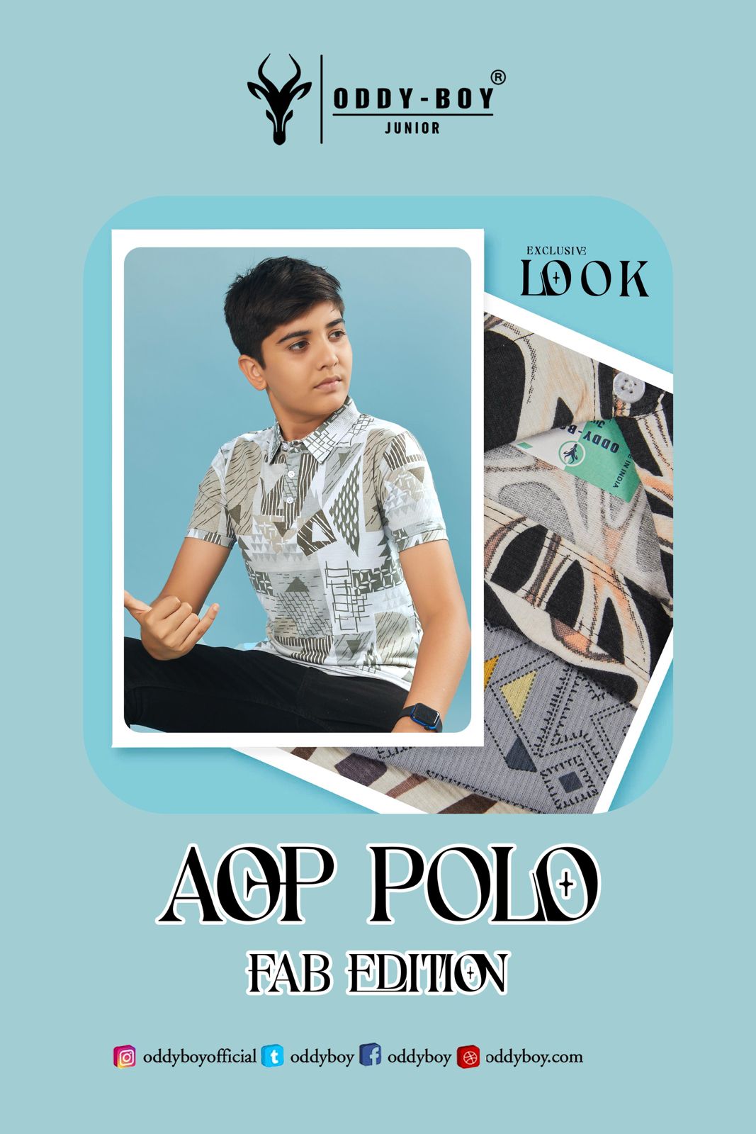 Obj 171 Oddy Boy Aop Boys Tshirt Supplier Gujarat