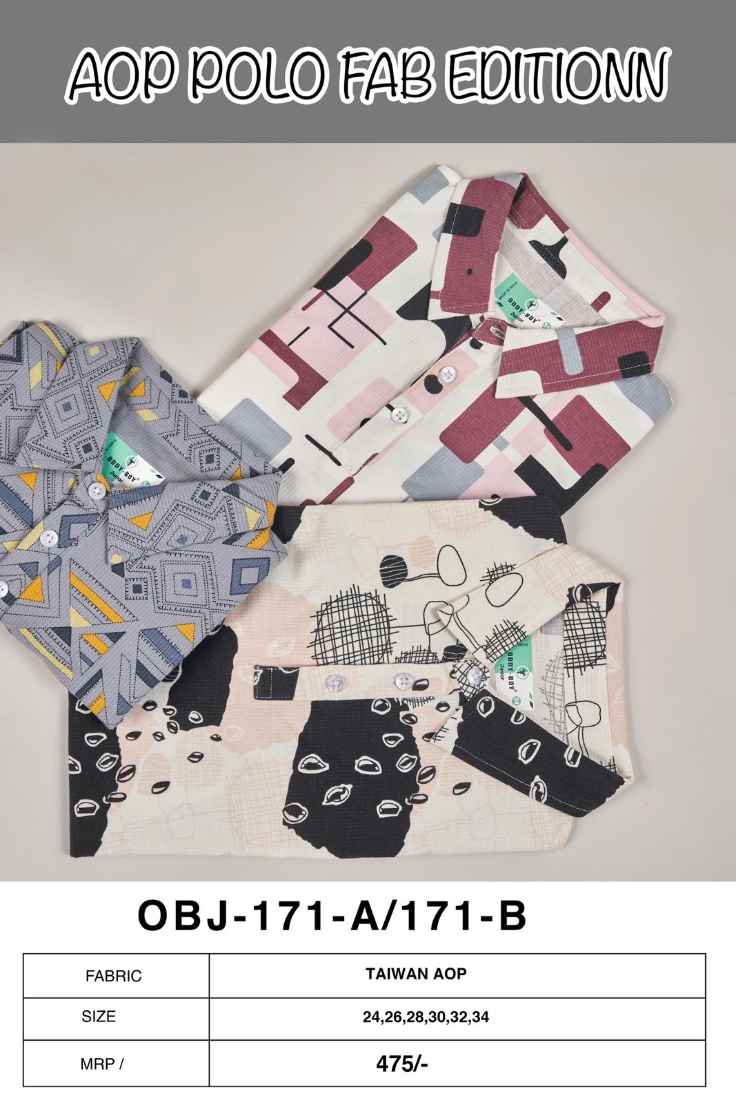 Obj 171 Oddy Boy Aop Boys Tshirt Supplier Gujarat