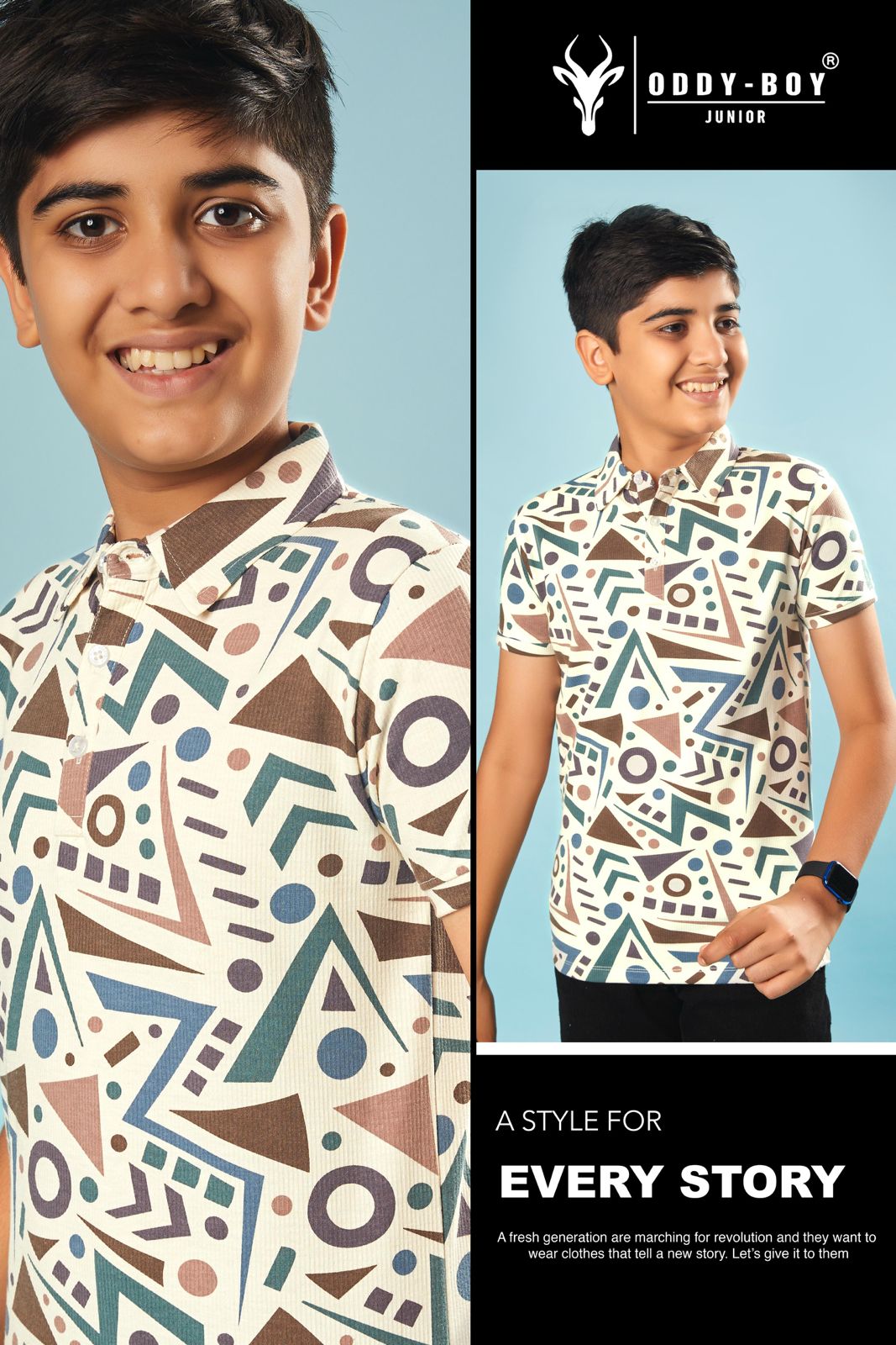 Obj 171 Oddy Boy Aop Boys Tshirt Supplier Gujarat