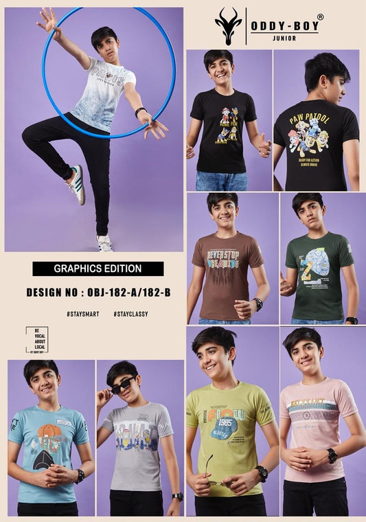 Obj 182 Ab Oddy Boy Tencil Boys Tshirt Supplier