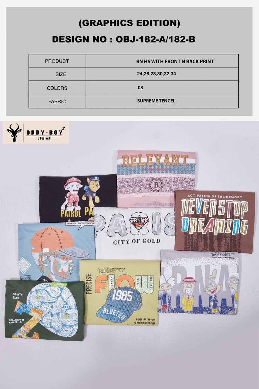 Obj 182 Ab Oddy Boy Tencil Boys Tshirt Supplier