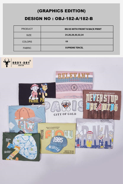 Obj 182 Ab Oddy Boy Tencil Boys Tshirt Supplier