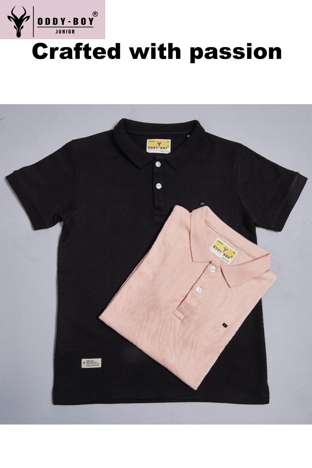 Obj 201-Ab Oddy Boy Jacquard Boys Tshirt Manufacturer India