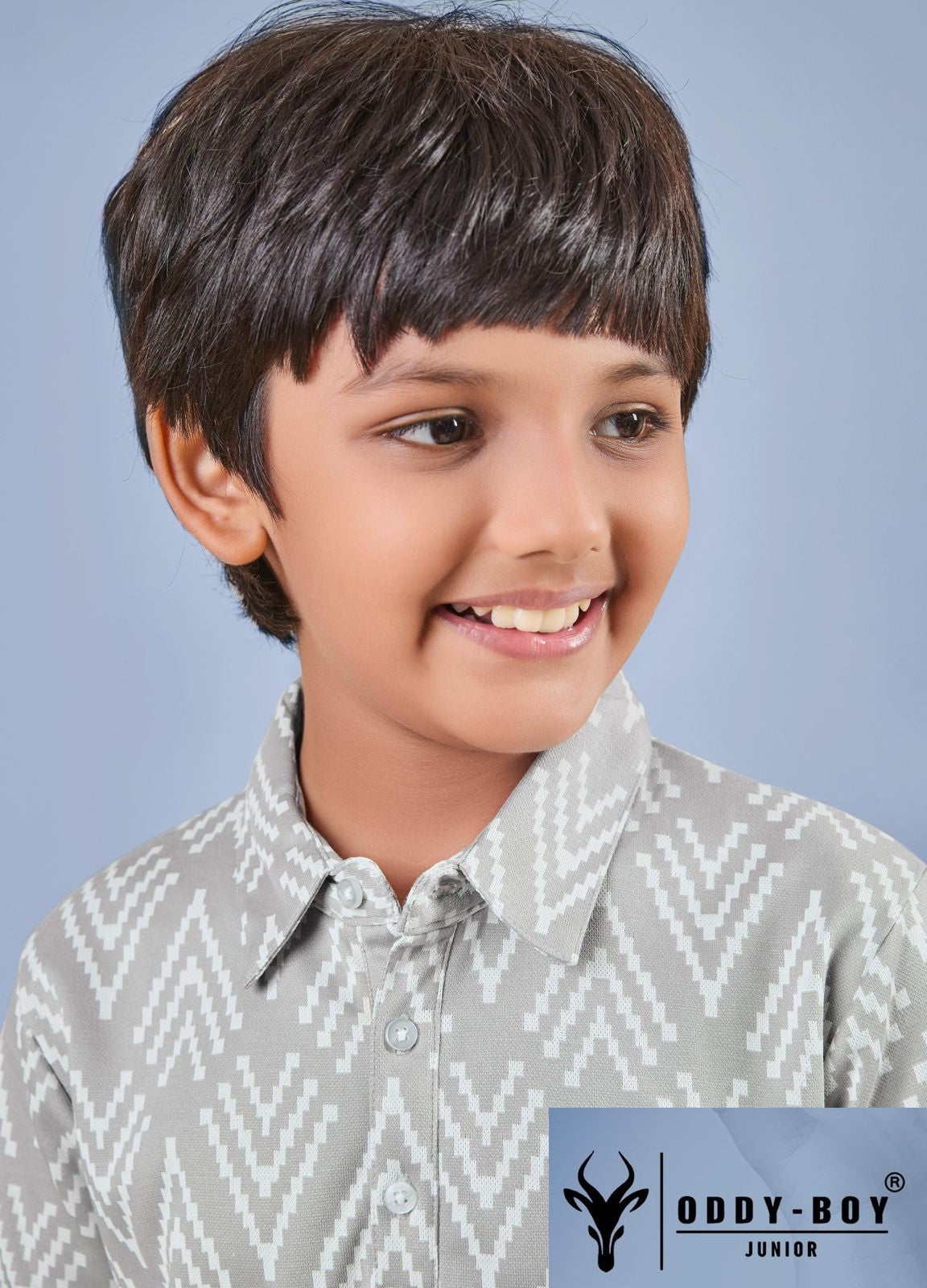 Obj 206-A 206-B Oddy Boy Cotton Jacquard Boys Tshirt Exporter India