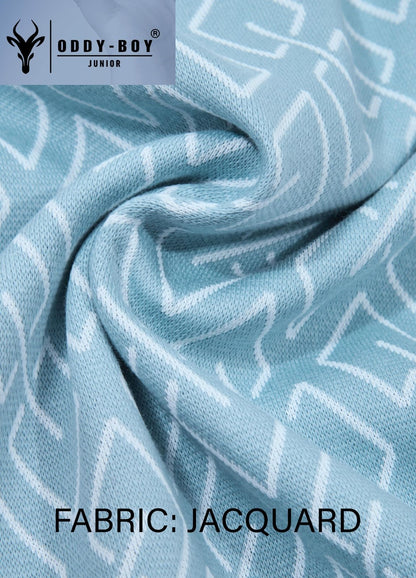 Obj 206-A 206-B Oddy Boy Cotton Jacquard Boys Tshirt Exporter India