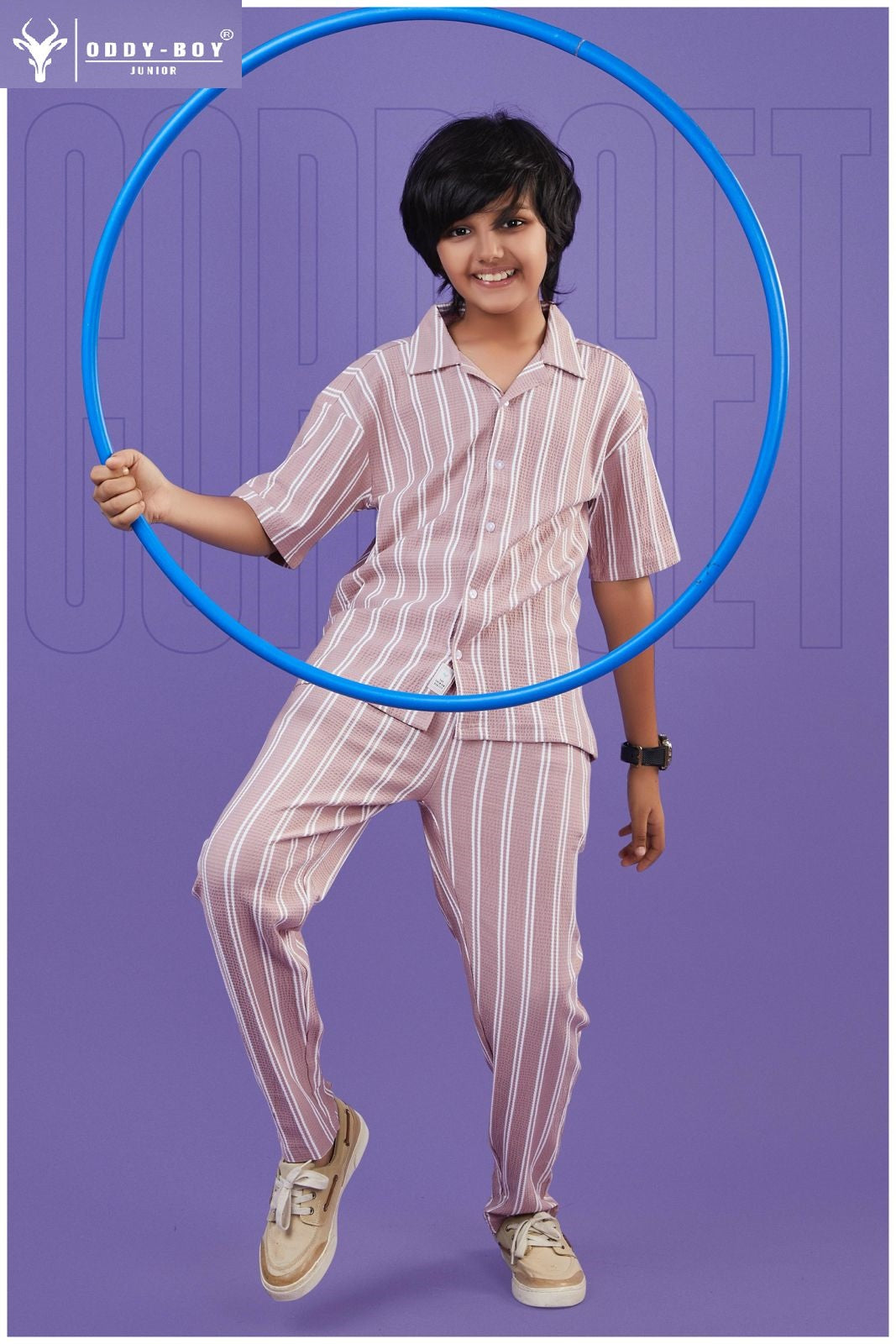Obj 233-A 233-B Oddy Boy Striper Boys Co Ord Set Supplier India