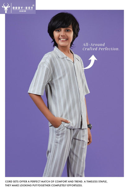 Obj 233-A 233-B Oddy Boy Striper Boys Co Ord Set Supplier India