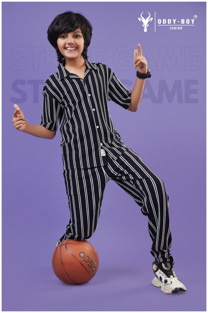 Obj 233-A 233-B Oddy Boy Striper Boys Co Ord Set Supplier India