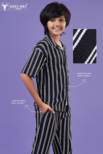 Obj 233-A 233-B Oddy Boy Striper Boys Co Ord Set Supplier India