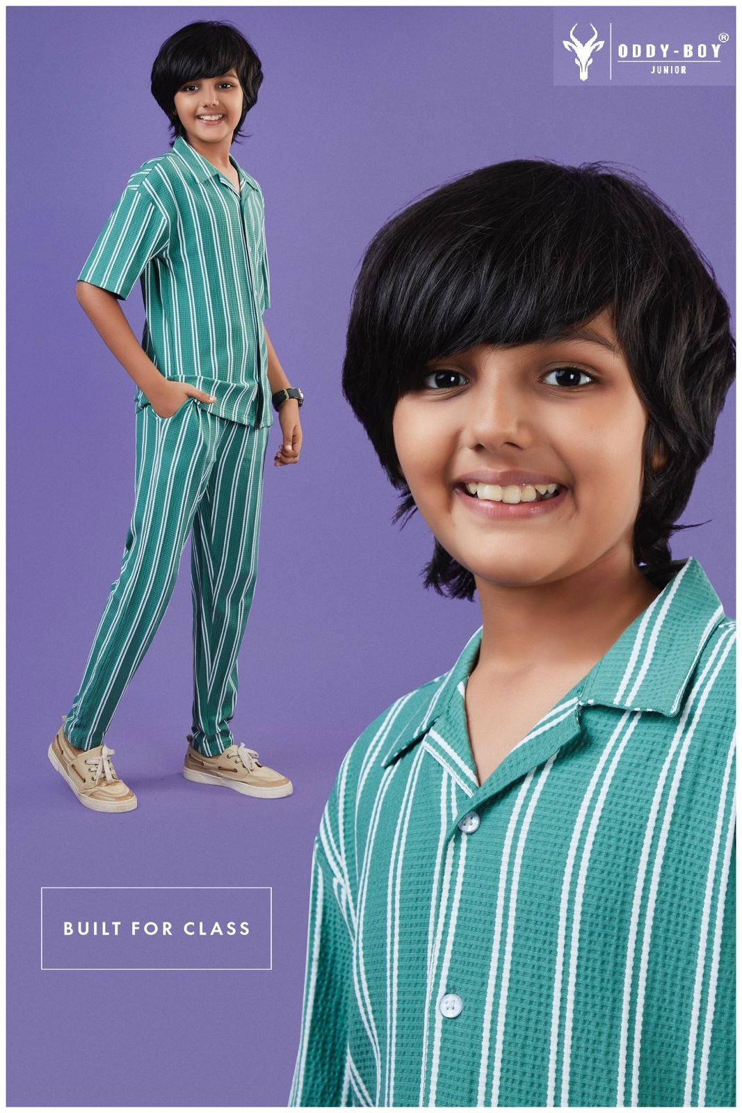 Obj 233-A 233-B Oddy Boy Striper Boys Co Ord Set Supplier India