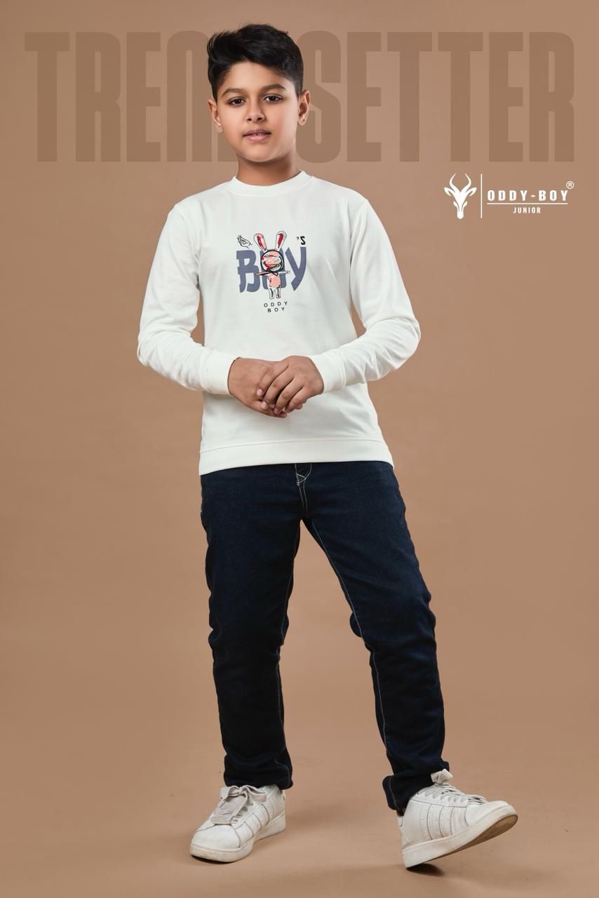 Obj 243 Ab Oddy Boy Cotton Looper Boys Tshirt Wholesale