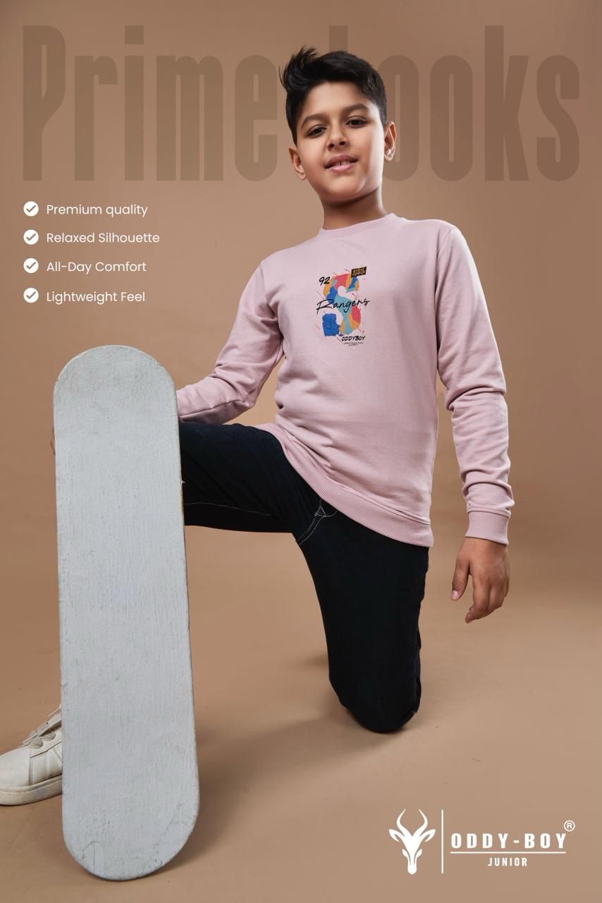 Obj 243 Ab Oddy Boy Cotton Looper Boys Tshirt Wholesale