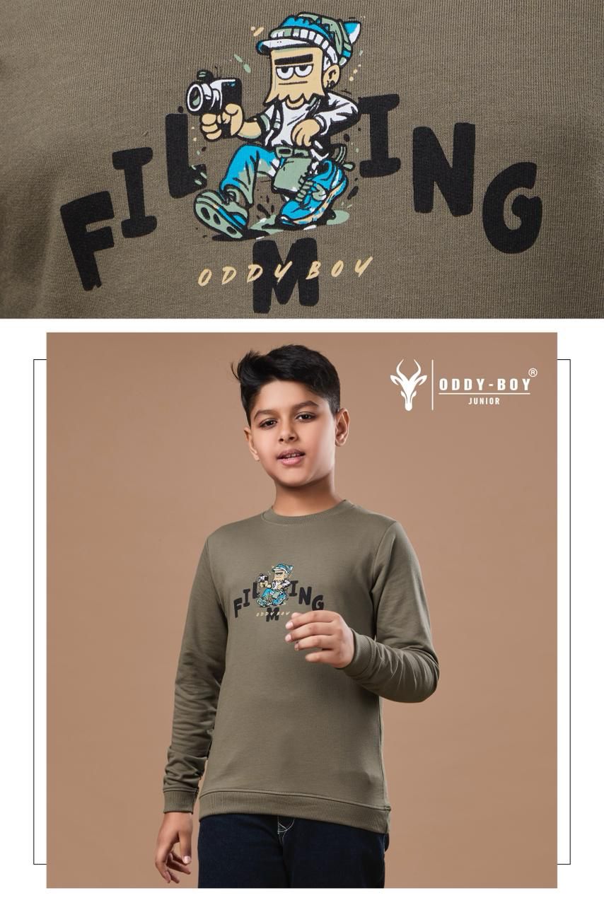 Obj 243 Ab Oddy Boy Cotton Looper Boys Tshirt Wholesale