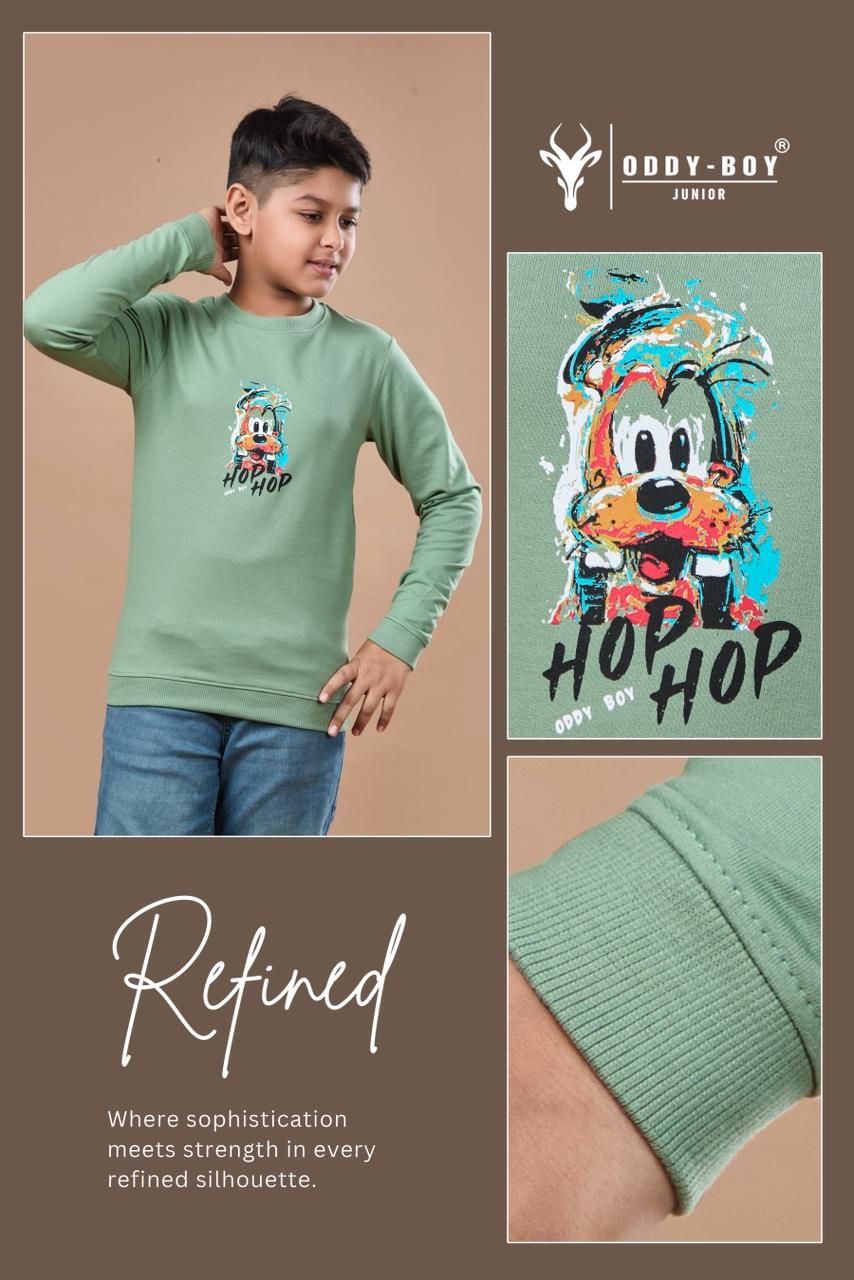 Obj 243 Ab Oddy Boy Cotton Looper Boys Tshirt Wholesale