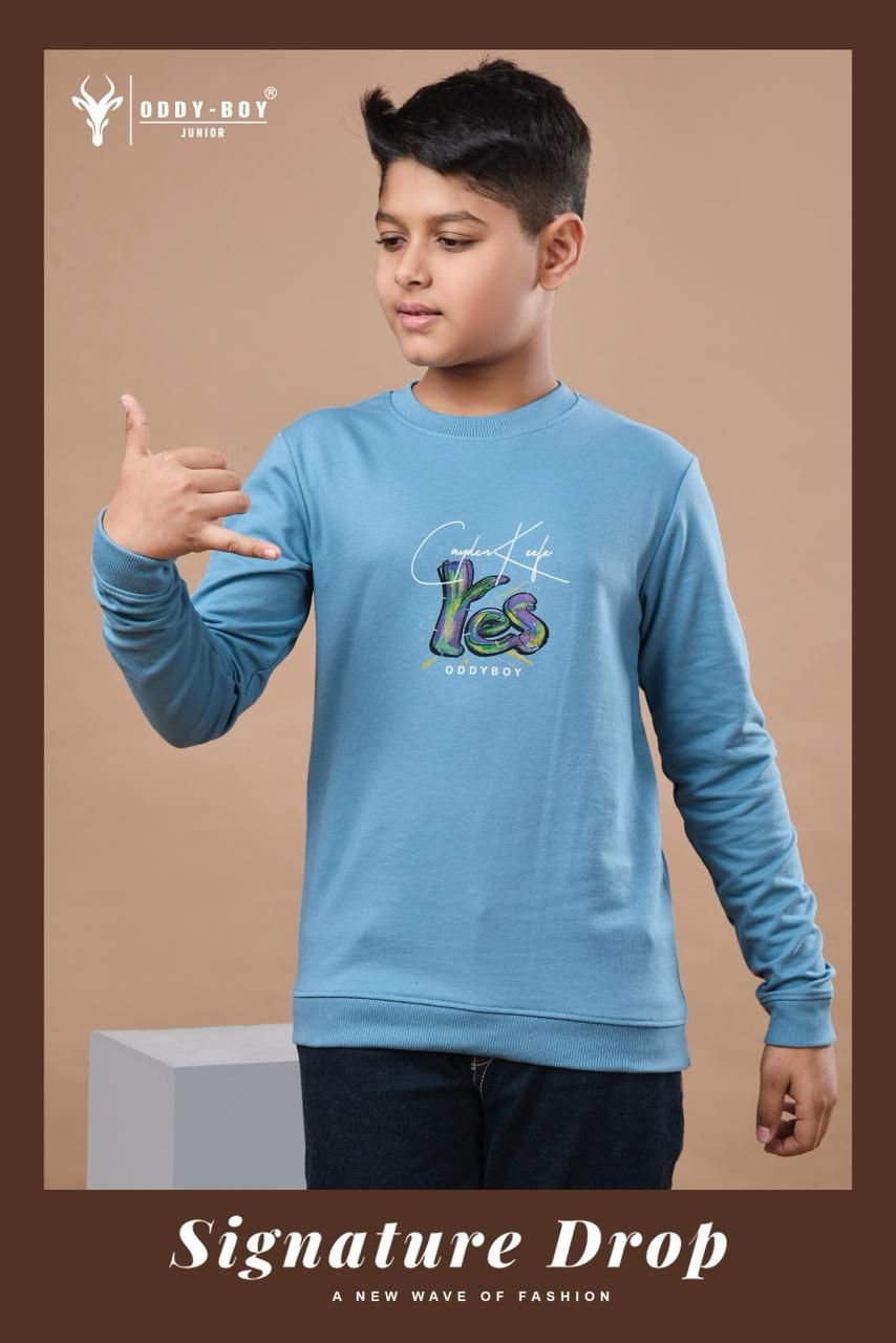 Obj 243 Ab Oddy Boy Cotton Looper Boys Tshirt Wholesale