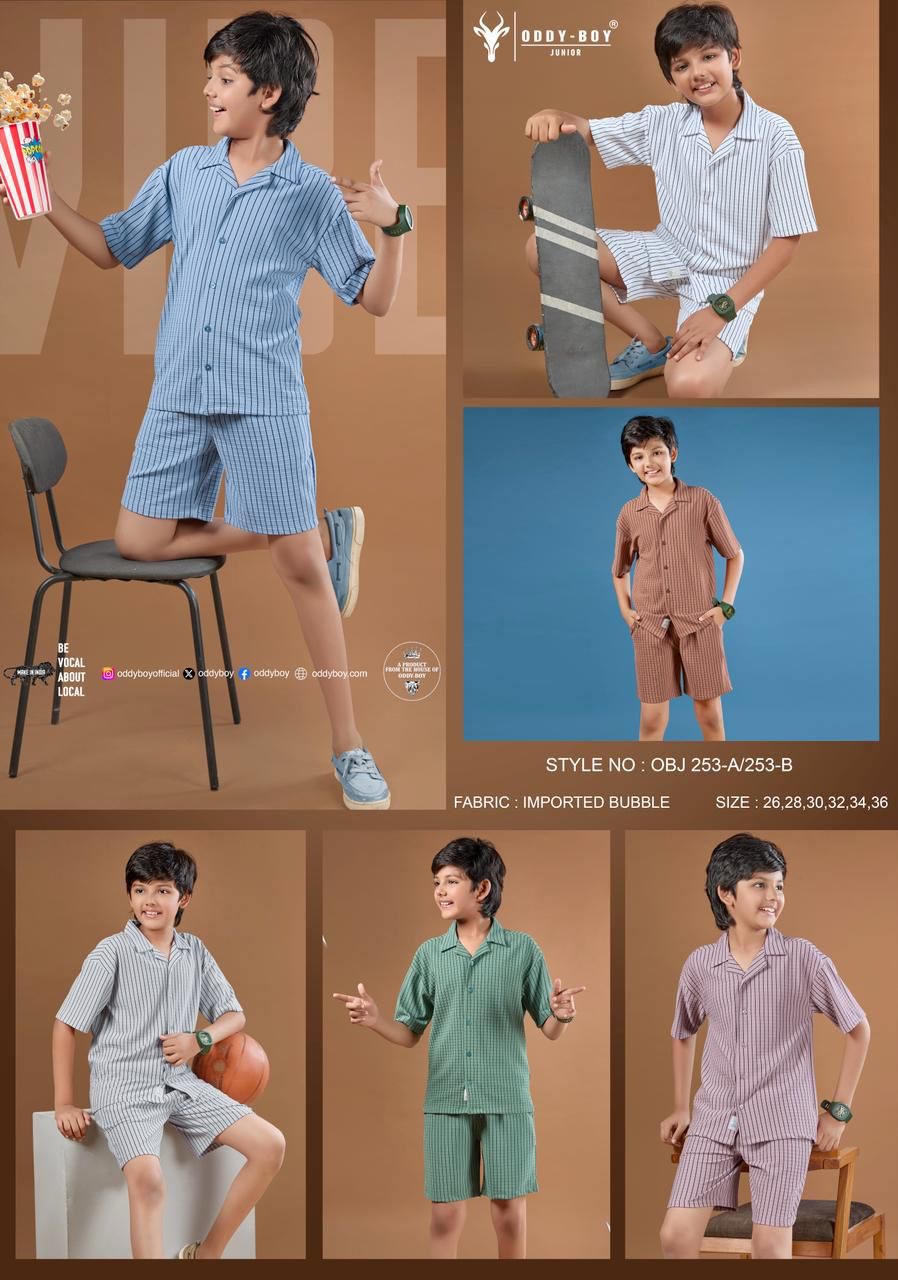 Obj 253 Ab Oddy Boy Knit Boys Co Ord Set Exporter Ahmedabad