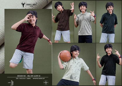 Obj 259 Ab Oddy Boy Imported Boys Tshirt Exporter Ahmedabad